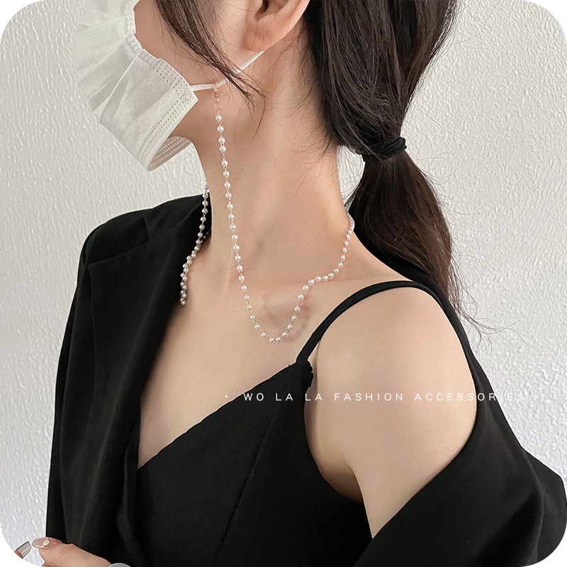 Dây Chuỗi Ngọc Trai Đeo Cổ Chống Thất Lạc Chống Thất Lạc Phong Cách Hàn Quốc