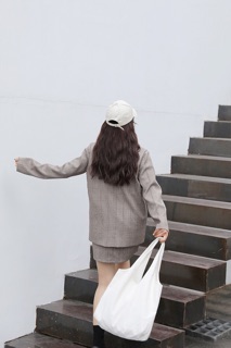 Set áo blazer + chân váy chữ A