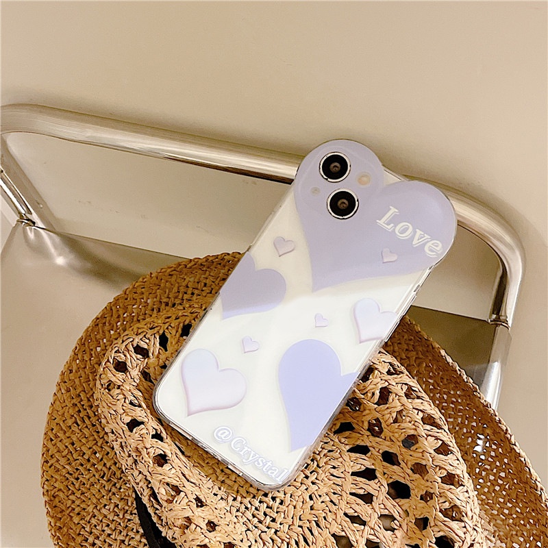 Ốp lưng iphone Ốp Điện Thoại Hình Trái Tim Cho iPhone13ProMax/11/12/X/XR/Xsmax/6/7/8Plus Dinuo case