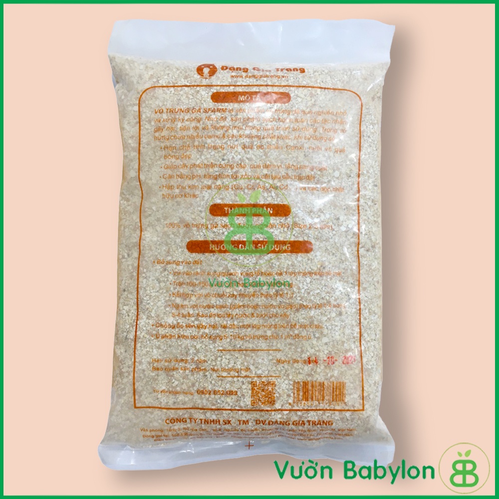 Vỏ Trứng Gà Sfarm Gói 1kg