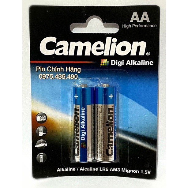 Pin AA Camelion Digi Alkaline Chính Hãng Vỉ 2 viên