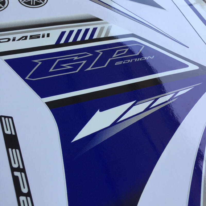 Tem rời Exciter 2011 - Tem GP 2012 xanh trắng - Tùy chỉnh theo yêu cầu - Tem chế Exciter 135 chất lượng cao