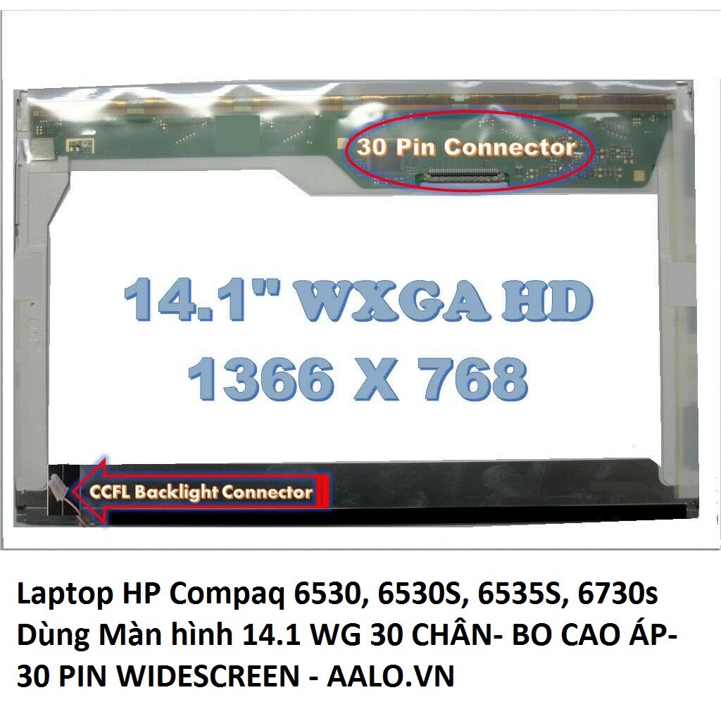 [Mã 255ELSALE giảm 7% đơn 300K] Màn hình laptop HP Compaq 6530, 6530S, 6535S, 6730s