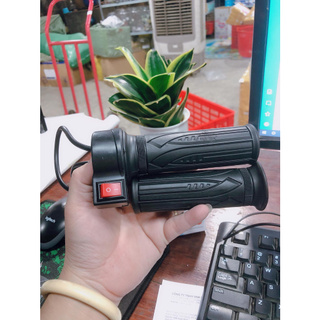 Tay ga xe điện cao su dẻo nút đèn
