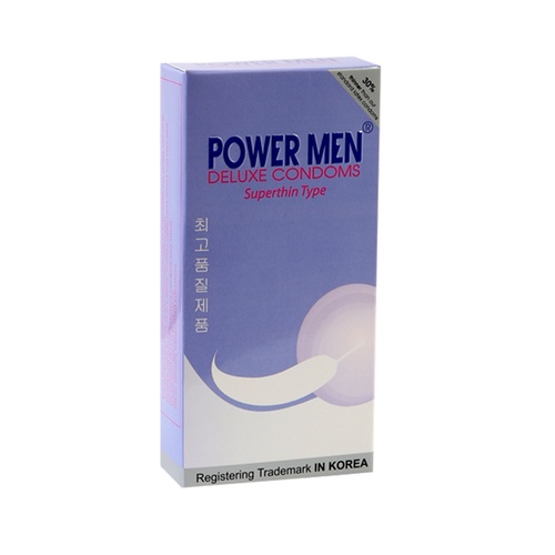 Bao cao su Powermen siêu mỏng truyền nhiệt hộp 12 chiếc