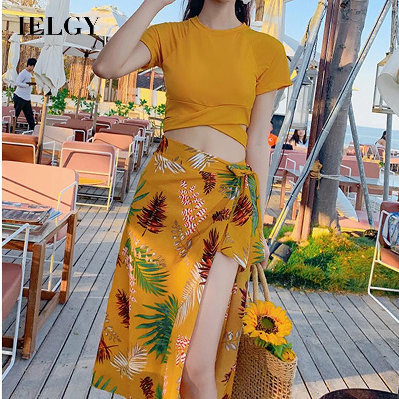 Set đồ bơi IELGY ba mảnh có size lớn thời trang cho nữ