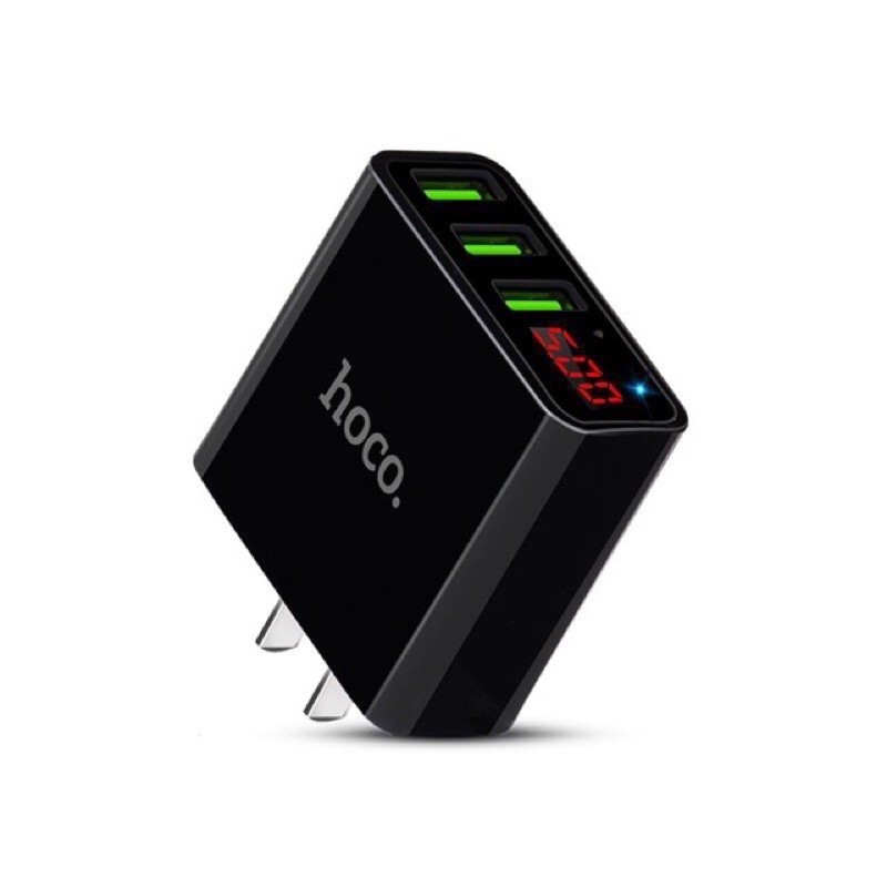 GIÁ SỈ-Cốc sạc nhanh HoCo C15-3 USB đèn Led báo pin Chính Hãng BH 12T-Củ sạc iPhone/iPad/Samsung/OPPO/Xiaomi Androi/c73