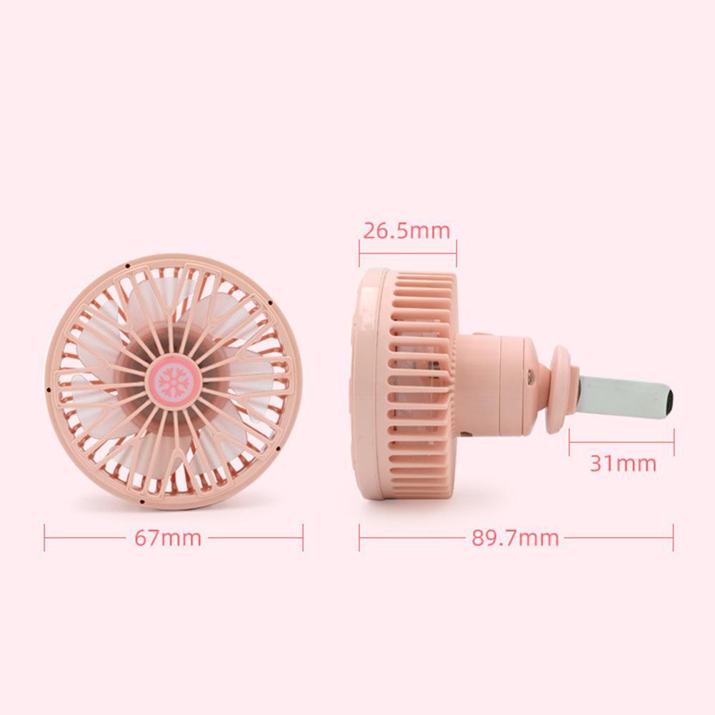 Quạt Làm Mát 3 Tốc Độ Tùy Chỉnh Kèm Đèn Cho Xe Hơi Van Y7I8