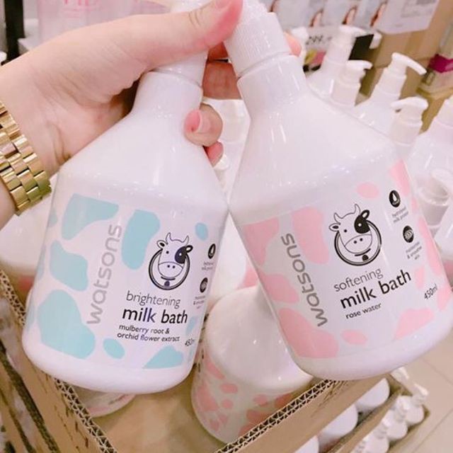 Sữa Tắm Con Bò Watsons Milk Bath 450ml Thái Lan