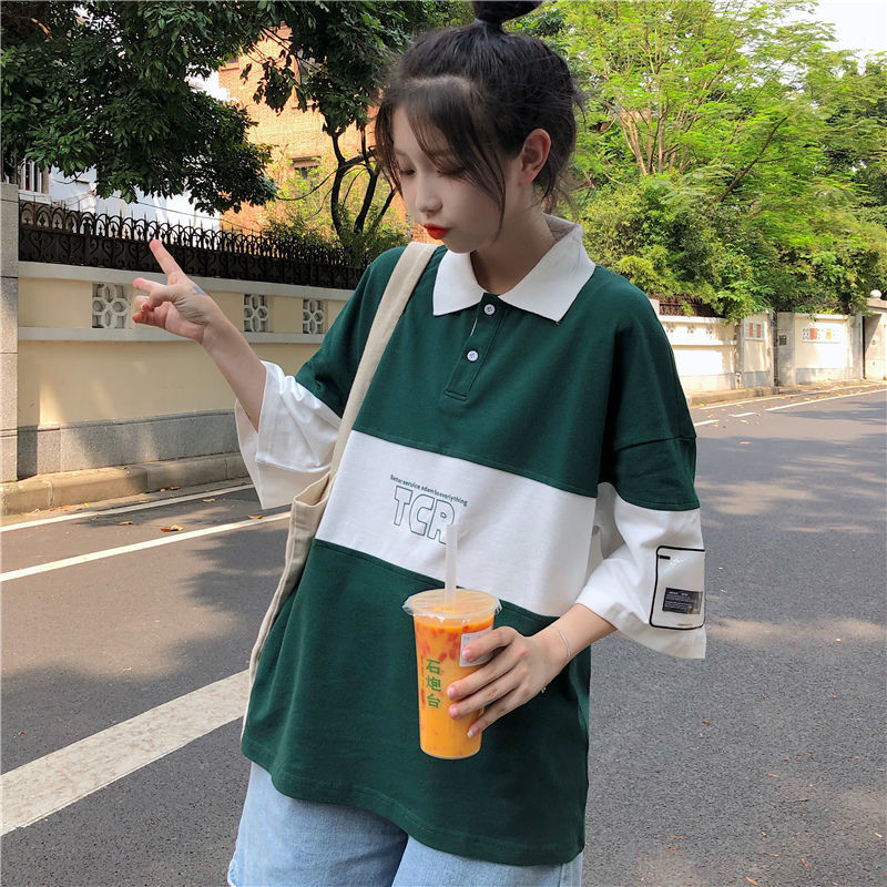 ❤️❤️áo polo Tay Ngắn Phong Cách Hàn Quốc Thời Trang Cho Nữ | BigBuy360 - bigbuy360.vn