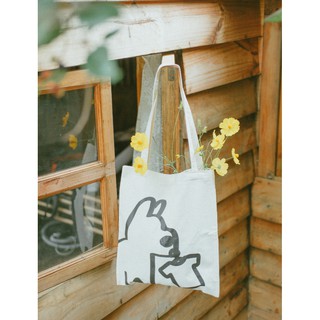 Túi tote canvas 🍄 Mẫu Con chó (2 mặt) 🍄
