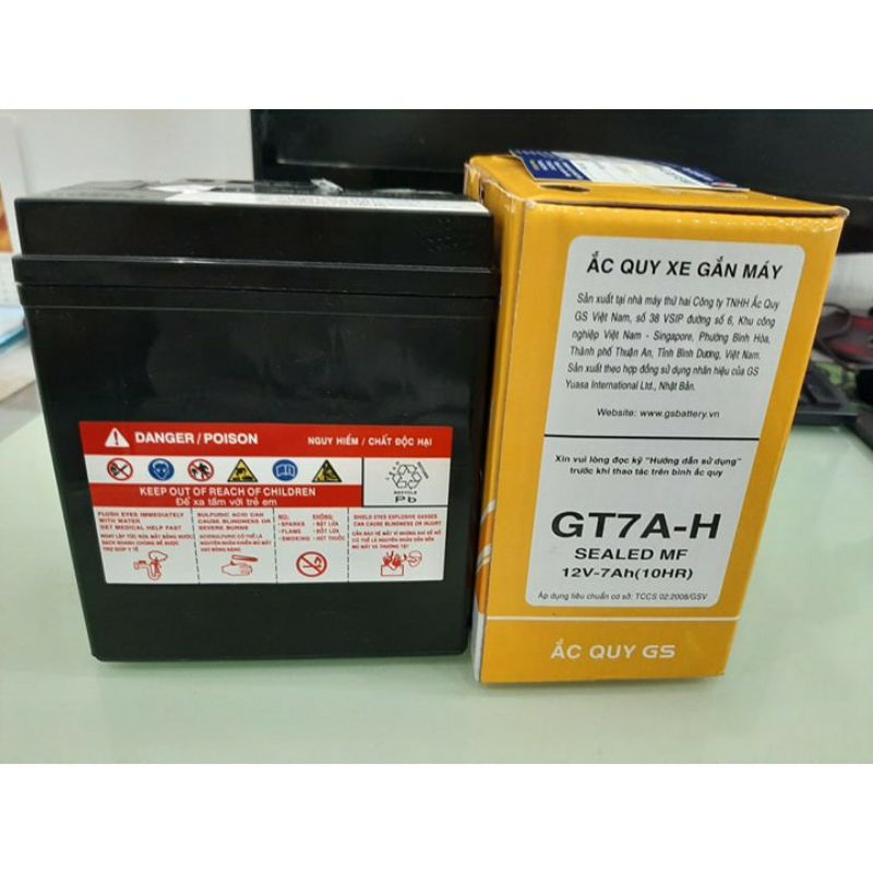 Ắc quy 7a gs cũ