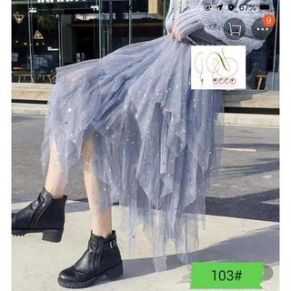 FS50K Chân váy tutu - Chân váy tua rua đính sao hàng loại 1