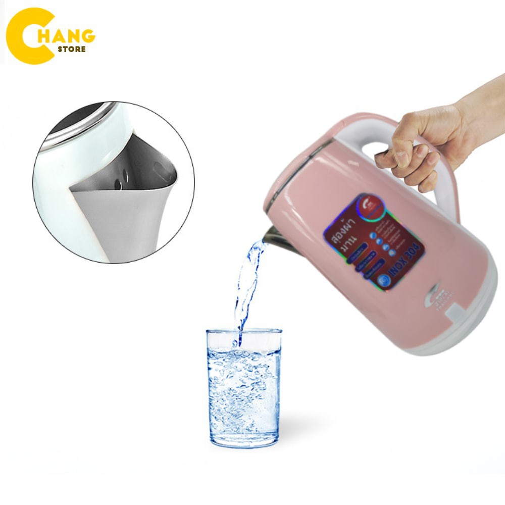 [Mã ELORDER5 giảm 10K đơn 20K] Ấm Siêu Tốc JipLai Thái Lan 2.5L Cao Cấp LỖI 1 ĐỔI 1 BẢO HÀNH 12 THÁNG