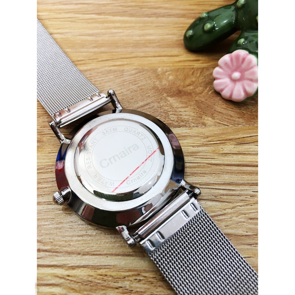 [CHÍNH HÃNG] Đồng hồ nam CRNAIRA dây thép nhuyễn, siêu mỏng chỉ 7mm, kiểu dáng sang trọng