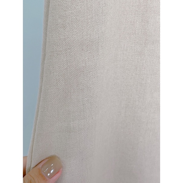 Chân váy linen dáng dài