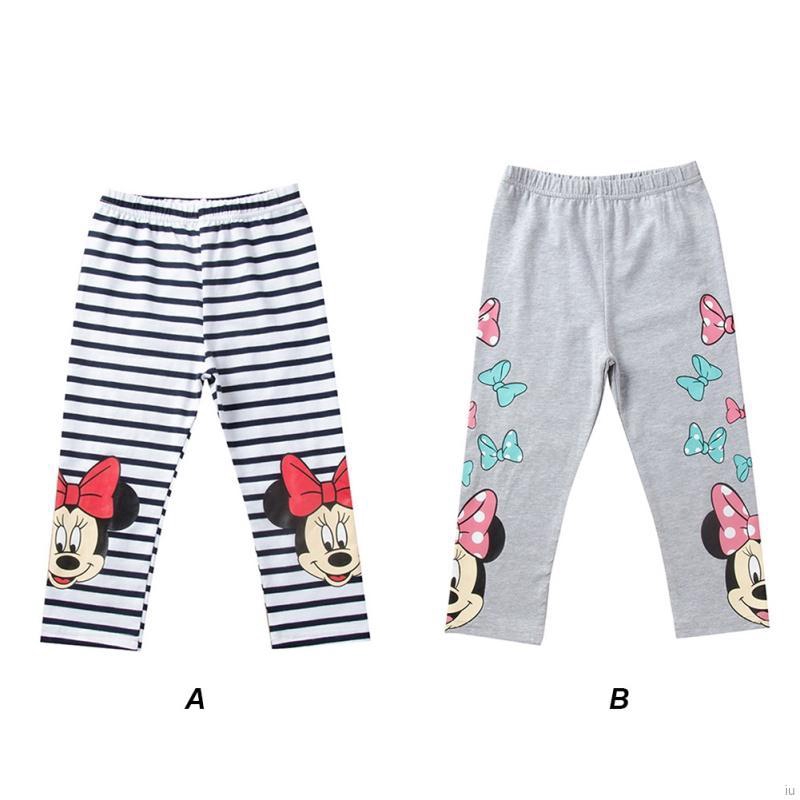 Quần legging cotton lưng thun co dãn cho bé gái