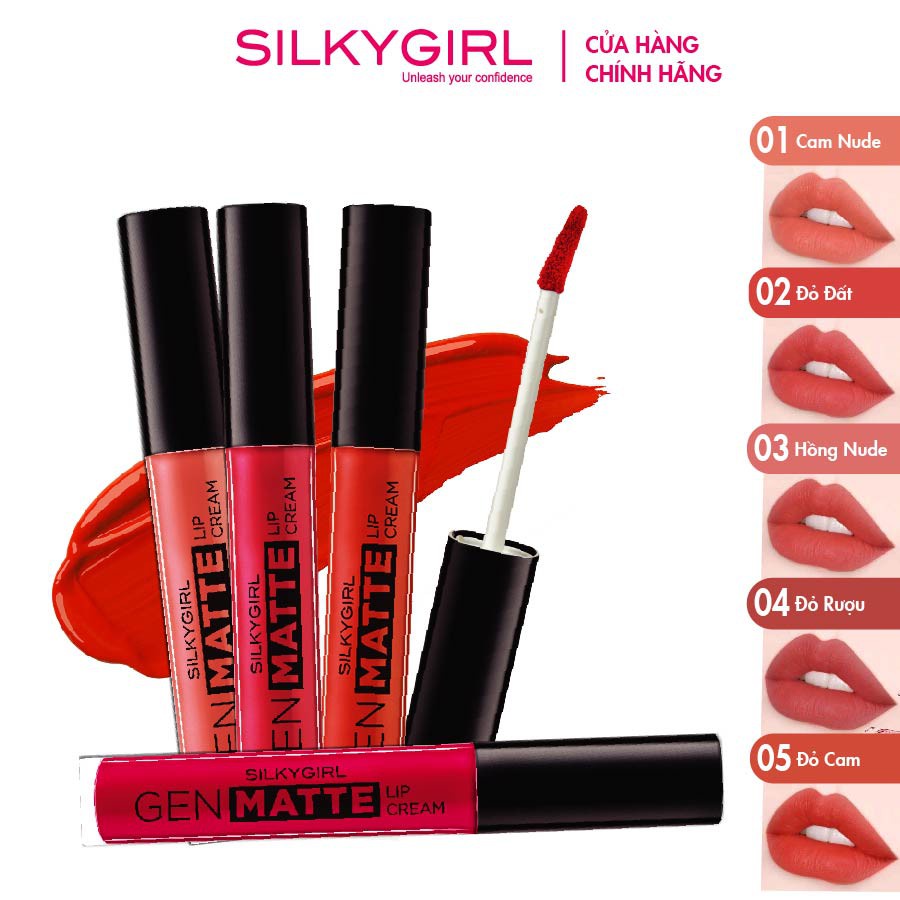 Son Kem Lì Nhẹ Môi Cấp Ẩm SILKYGIRL Gen Matte Lip Cream