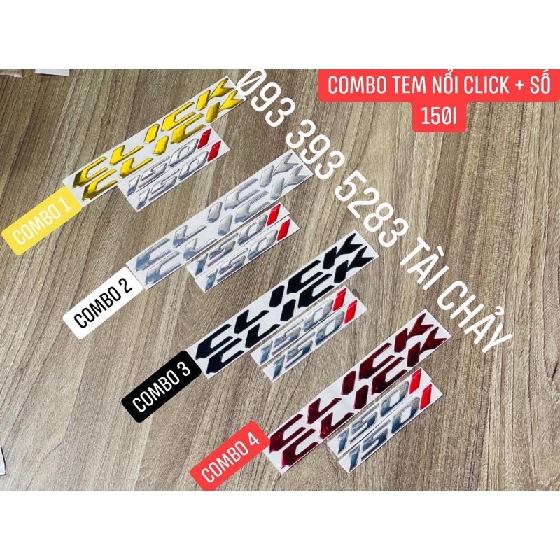 COMBO TEM CLICK + SỐ 150i  ( 1 . 1)