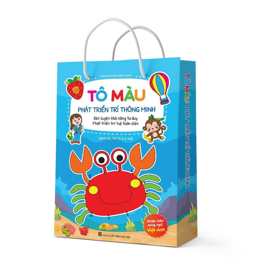 Sách - Tô Màu Phát Triển Trí Thông Minh Qua Các Trò Chơi - Dành Cho Bé Từ 2-6 Tuổi