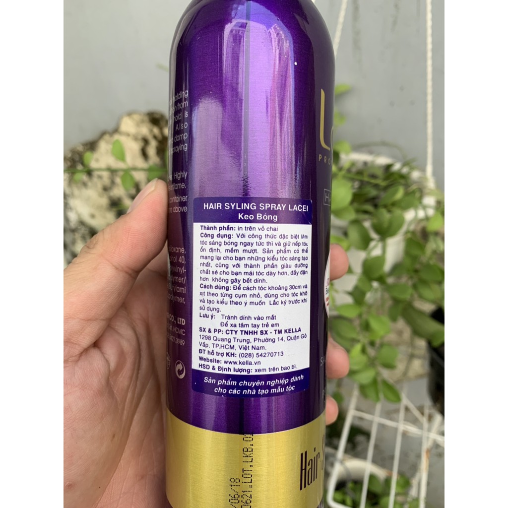 🇻🇳Lacei-ViệtNam🇻🇳Keo xịt bóng Hair Sryling Spray Lacei 350ml ( Việt Nam)