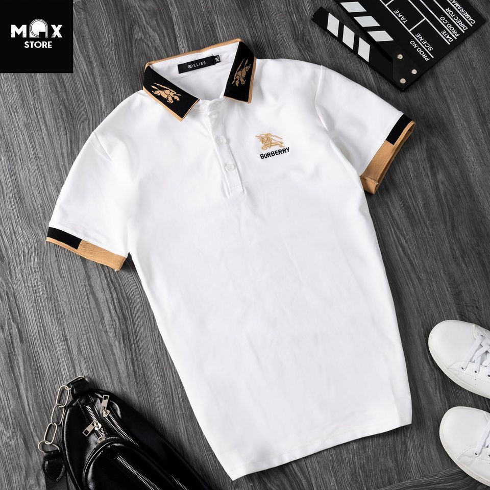 Áo thun nam có cổ ngắn tay cổ dệt nhiều mẫu | BigBuy360 - bigbuy360.vn