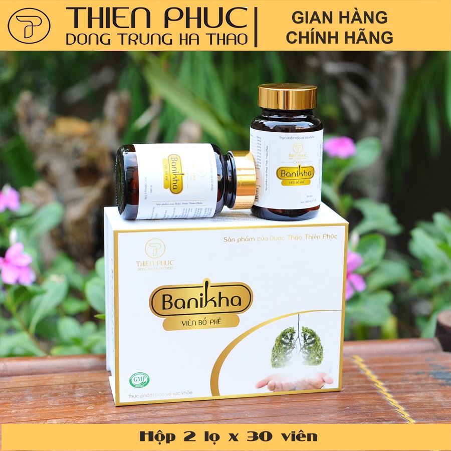 Viên bổ phế Banikha Thiên Phúc 2 lọ x 30 viên