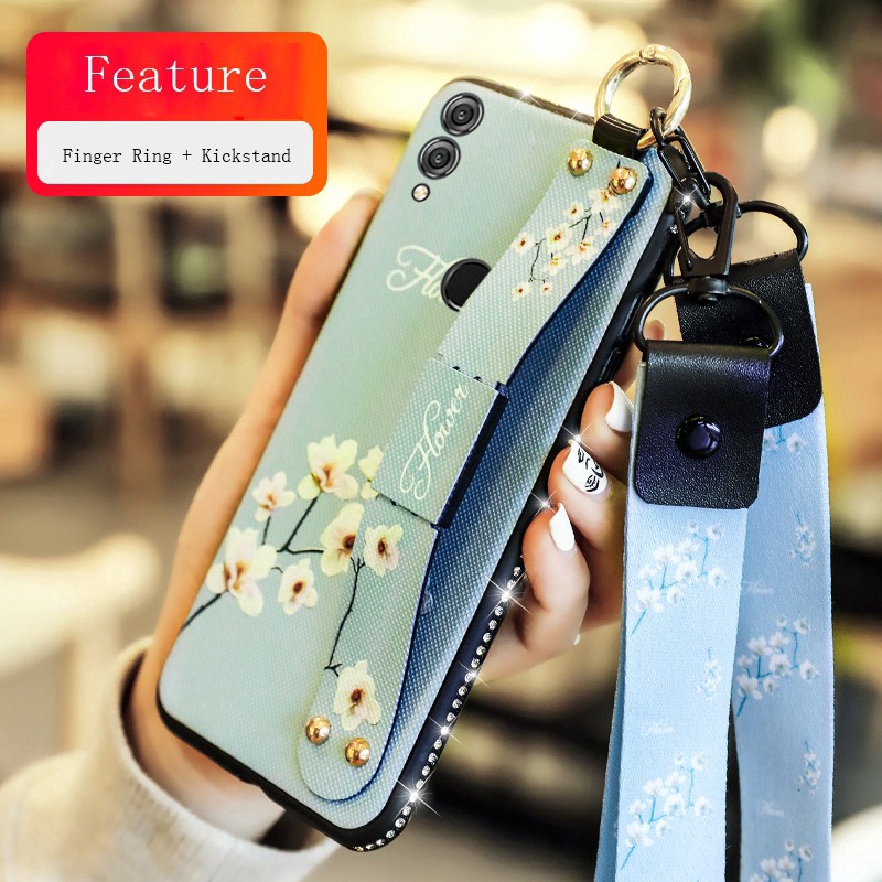 Redmi K20 Pro 7A 7 Note 4X 4 Note 5A Prime 5 Pro Xiaomi Mi Play Max 3 Max 2 Stand Wrist Strap Phone Case Free Lanyard