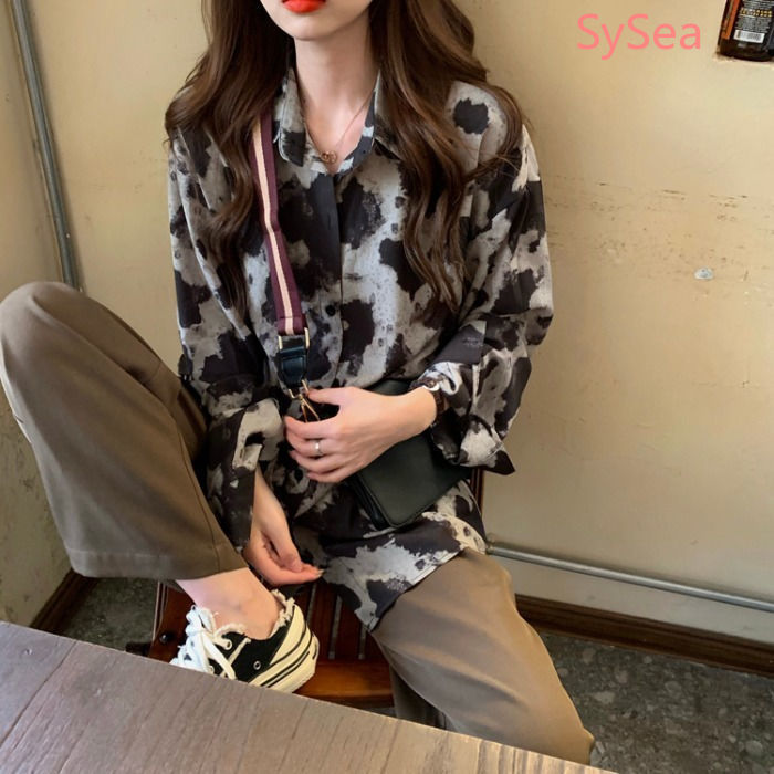 Áo Sơ Mi Chiffon Tay Dài Dáng Rộng Thời Trang Mùa Hè Cho Nữ