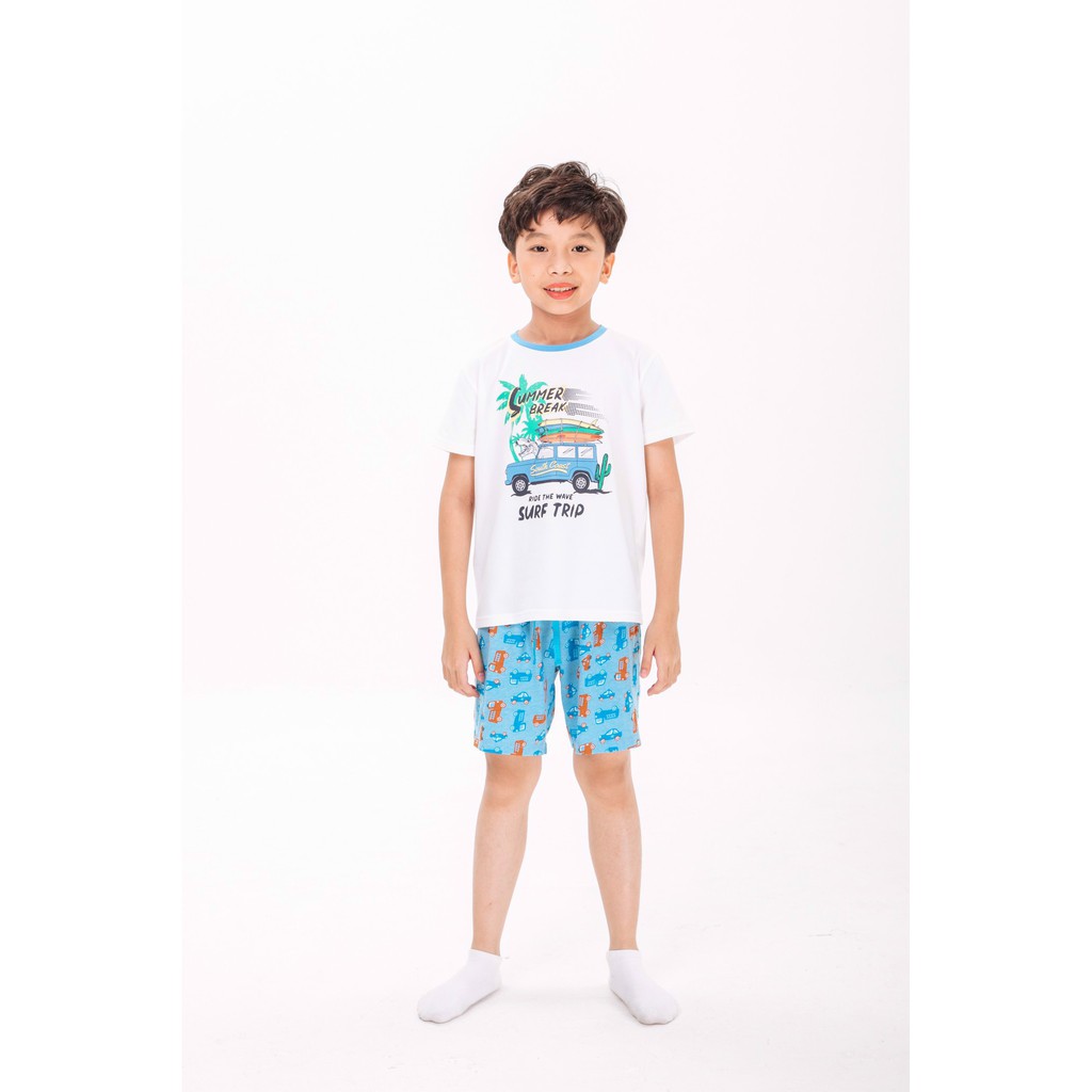 Bộ Pyjama Bé Trai M.D.K Tropical Car Homewear M.D.K