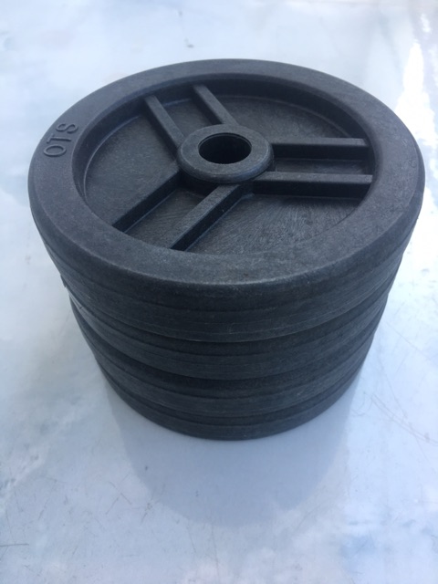 Bánh xe nhựa  máy nén khí 14x20x110mm