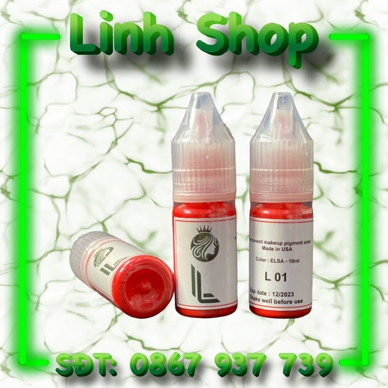 Mực phun xăm môi LL cao cấp
