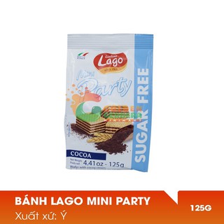 BÁNH XỐP HẠT DẺ KHÔNG ĐƯỜNG LAGO MINI PARTY 125G