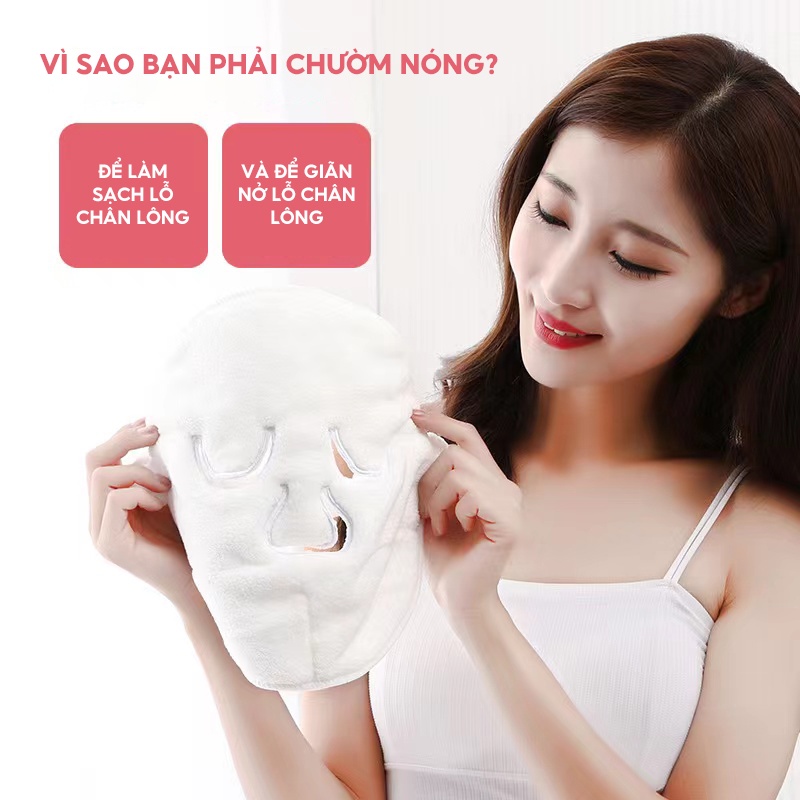 Mặt Nạ Chườm Nóng Lạnh Có Dây Đeo Tiện Lợi Dành Cho Vùng Mặt Giãn Cơ Thông Thoáng Lỗ Chân Lông Siêu Thư Giãn