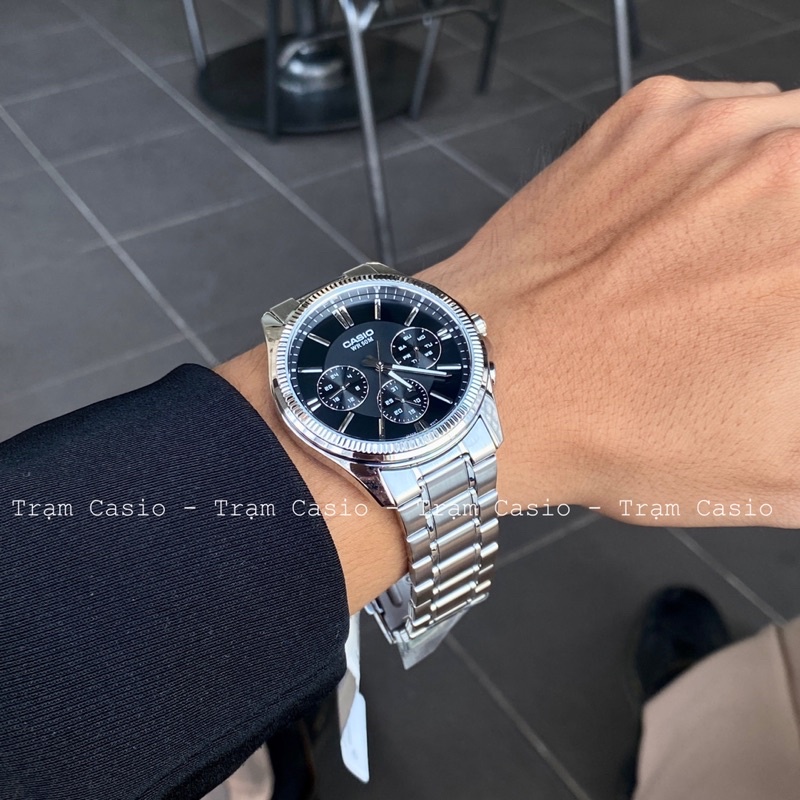 Đồng hồ Casio Nam MTP-1375D-1A màu đen hàng REAL