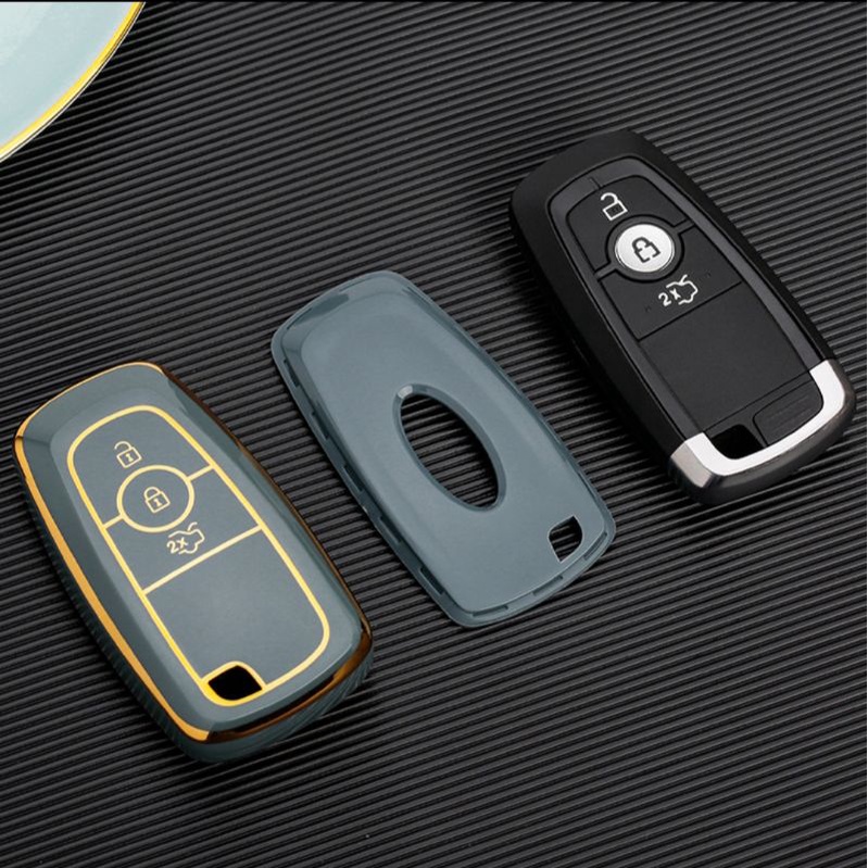 Ốp chìa khoá Ford EVEREST RANGER ECOSPORT đời 2018-2022 chìa thông minh smartkey