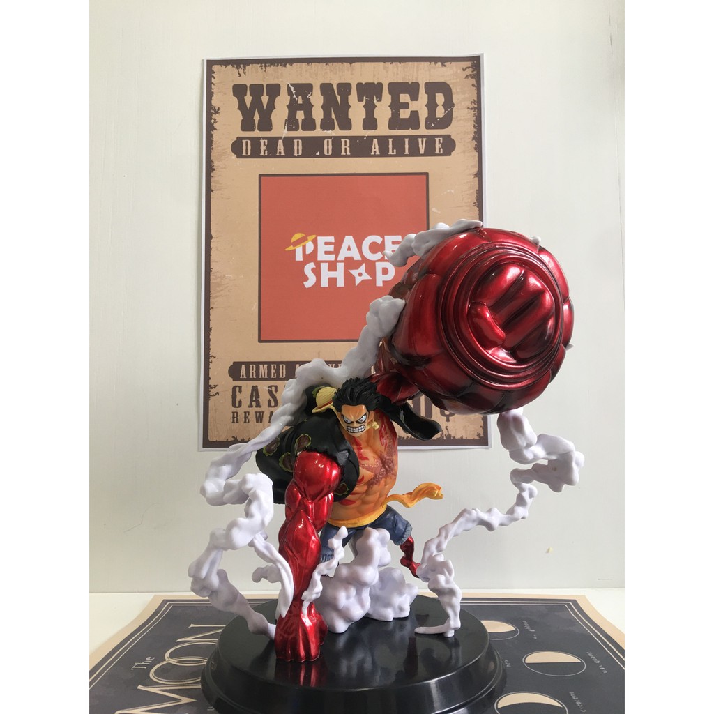 Mô Hình One Piece Luffy Gear 4 Giá Rẻ Mũ Rơm Figure Anime Manga Decor Trang Trí Bàn Học Bàn Làm Việc Phòng Ngủ MH06