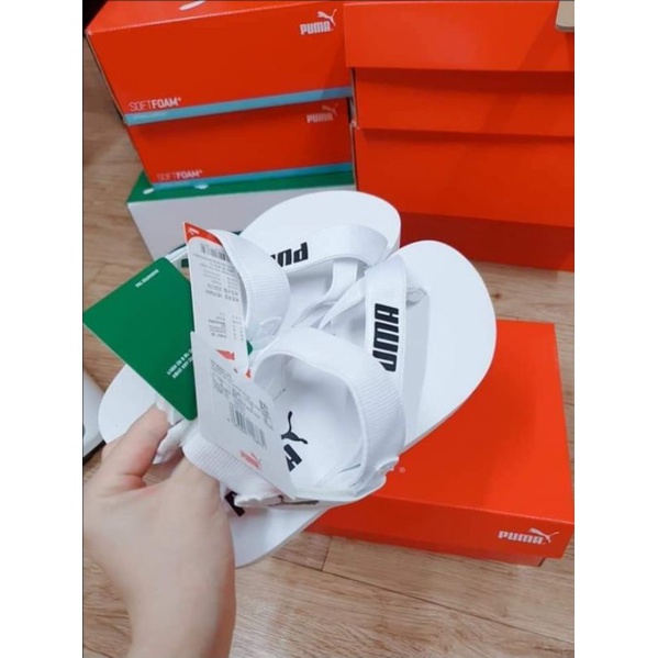 Giày sandal trắng Pu.ma cho nữ