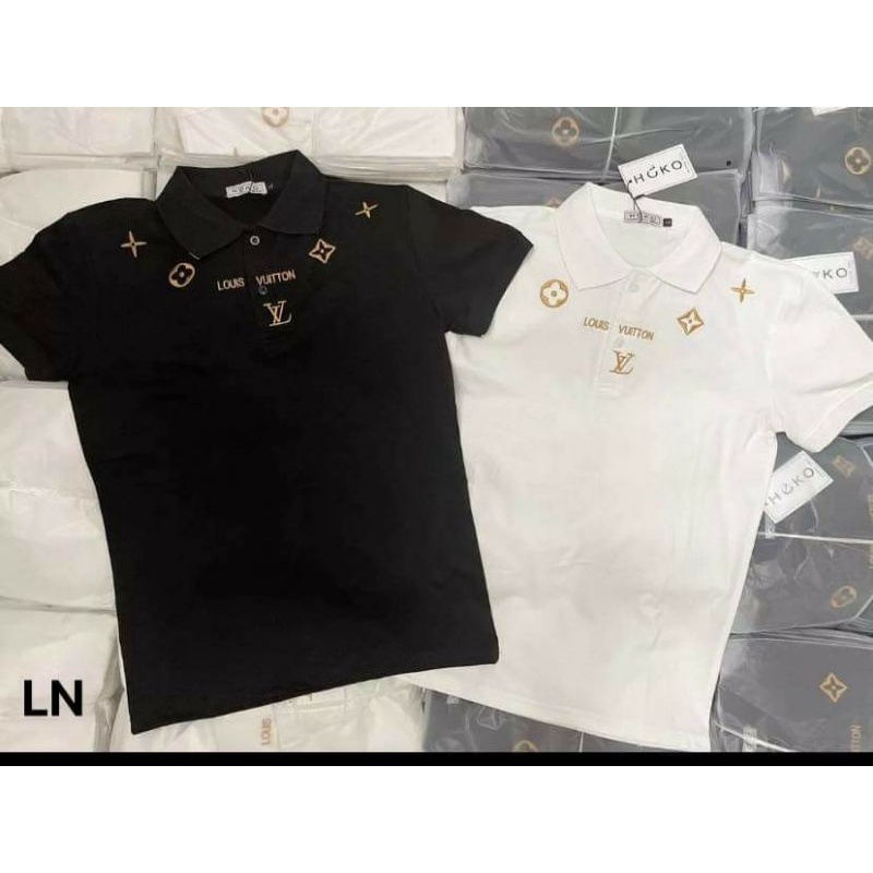 Áo polo lui ánh vàng