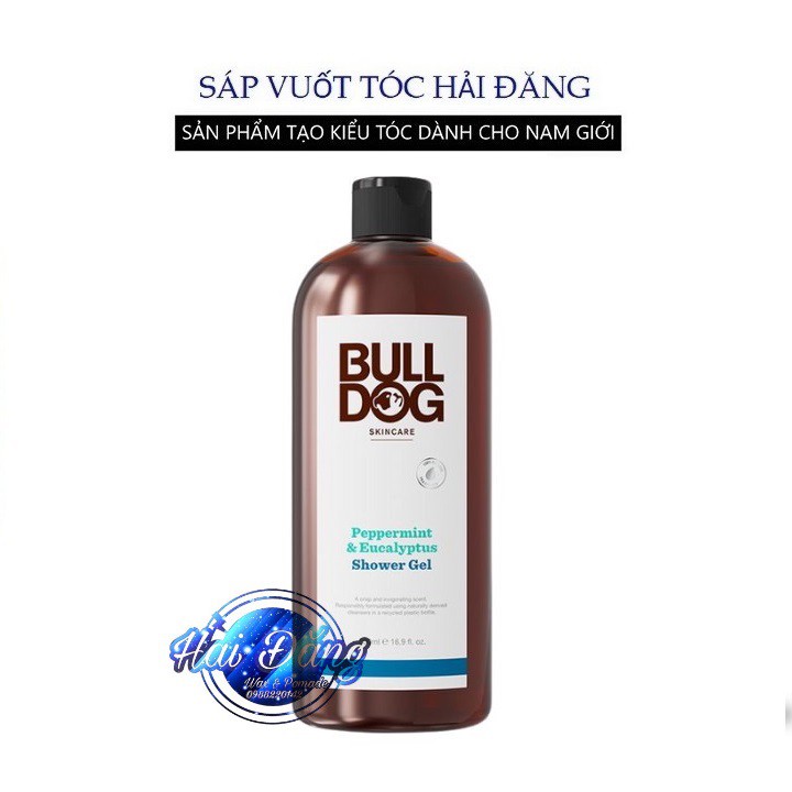 [ Chính Hãng UK ] Sữa Tắm cho nam BullDog Peppermint &amp; Eucalyptus Shower Gel 500ml