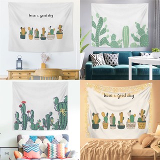 Thảm tranh treo tường trang trí Xương rồng - Wall Tapestry 1m3 x 1m5