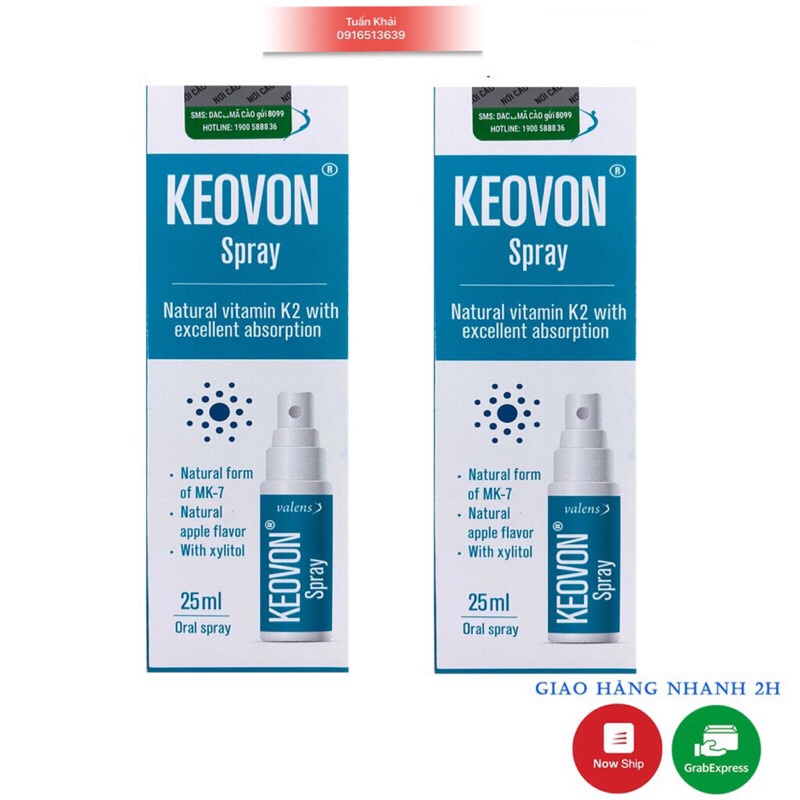 [Kèm quà Tặng] Keovon Spray Vitamin K2(MK7 tự nhiên) Dạng xịt- Hấp thụ canxi, tăng chiều cao cho trẻ 25ml #6