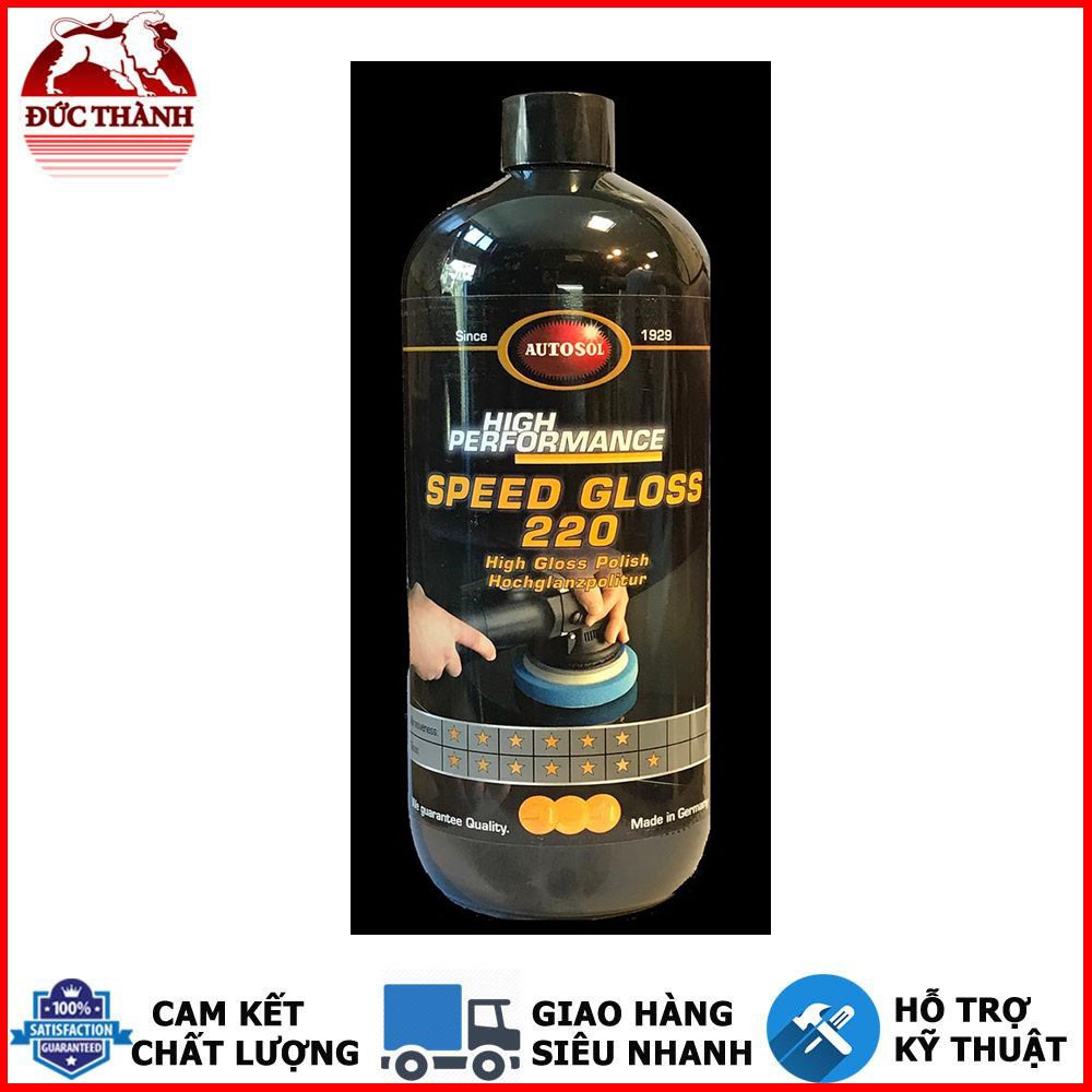 PASTE ĐÁNH BÓNG BƯỚC 2 BÓNG NHANH TỪ ĐỨC AUTOSOL SPEED GLOSS 220 #6220 1000ML
