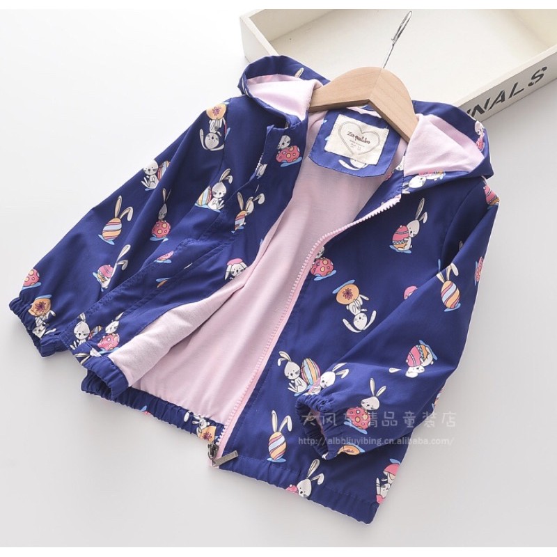 Áo khoác gió cao cấp bé gái .