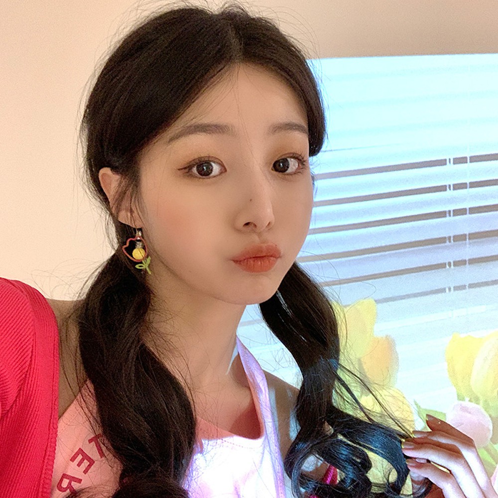 Bông Tai Thời Trang Hình Hoa Tulip Nhiều Màu Đáng Yêu Cho Nữ