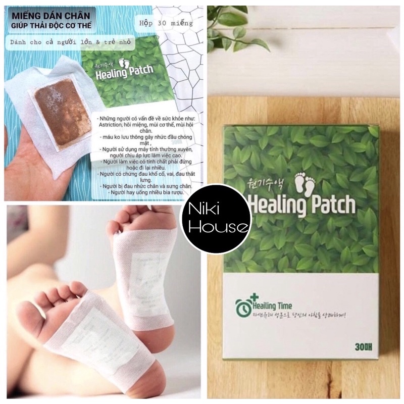 Miếng dán thải độc chân Healing patch 30 miếng
