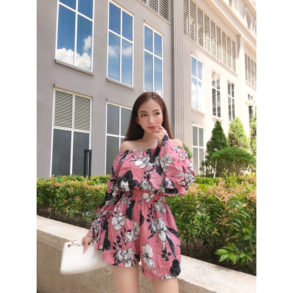 YELLOWTAG - Jum thời trang ngắn bẹt vai tay loe dạo phối | BigBuy360 - bigbuy360.vn