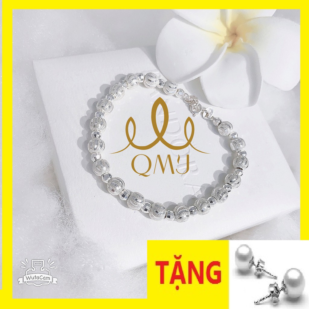 💖FREESHIP50K - Lắc tay bạc - Lắc tay bi cát móc máy siêu sang chảnh bạc 925 cao cấp, kiểu dang basic dễ phối đồ