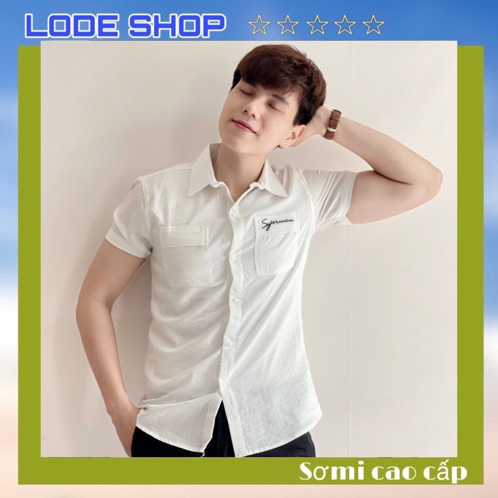 ÁO SƠ MI NAM TAY NGẮN CHẤT ĐŨI MỀM MÁT HÀNG ĐẸP