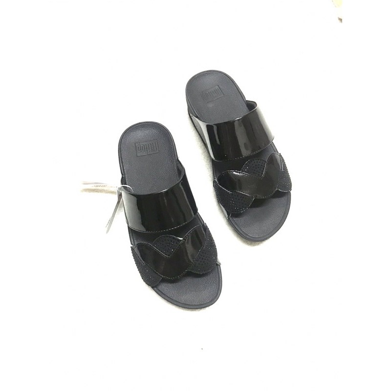 Dép  Fitflop vnxk quai ngang ủi đá gợn sóng  (mẫu mới)